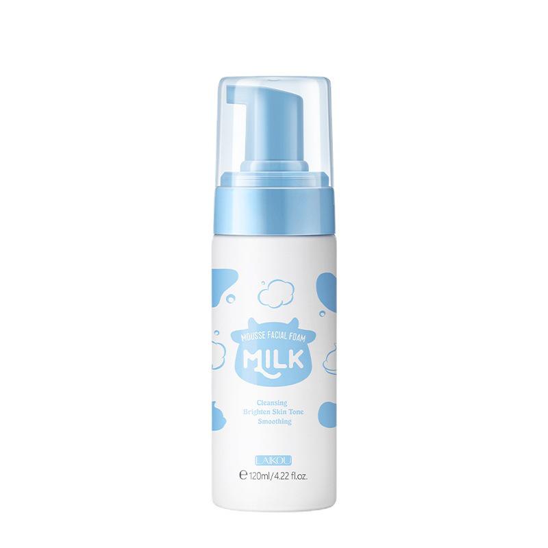 LAIKOU 120ml Milk Cleansing Mousse Facial Cleanser for Refreshing Pores