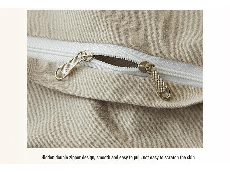 2025 Style Pure Cotton Double Gauze Flannel Bedding Set - Winter Duvet Cover and Bed Sheet, 100% Cotton