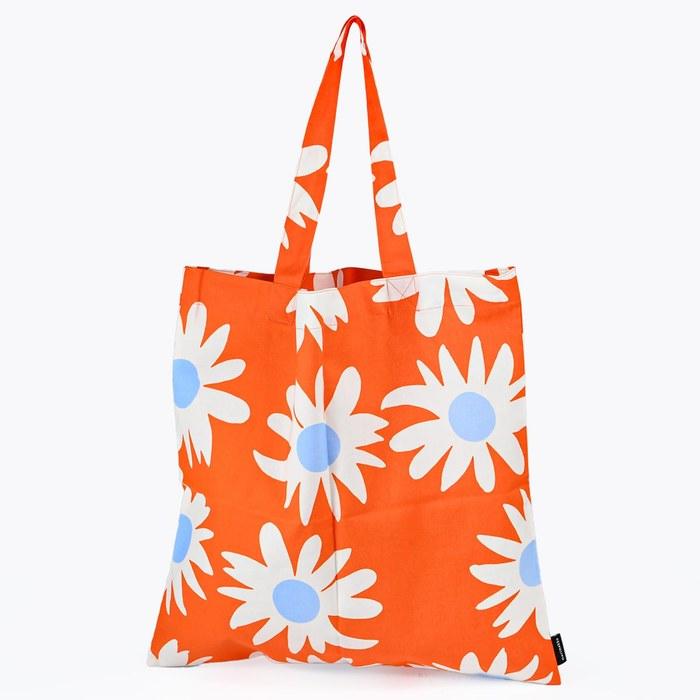 Marimekko Tote Bag Rakastaa ei rakasta Orange 73976 073976 215 Large