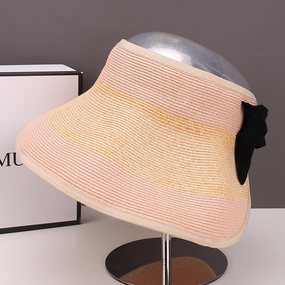 Summer Womens Black Vinyl Open Top Hat With Wide Brim For Sun Protection Sunhat For Outdoors