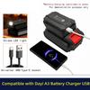 21V Battery to 5V Adapter for Camping Device Charging, USB Output Tool Battery Unit for Phones, Small Electronics, Travel Gear and Garage Use