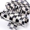 2pcs Checkerboard Grappling Hairpins with Coloured Checkered Hairpins and Black and White Checkered Shark Hairpins