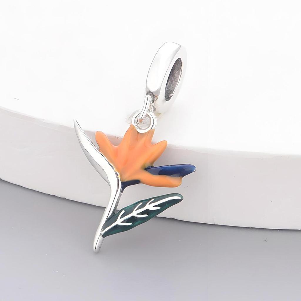 Natural Story S925 Tree of Life Dragonfly Charm Beads for DIY Bracelet Keychain Accessories