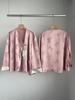 2024 Cool Zen-Style Women's Pink Hanfu Shirt Jacket for Early Autumn