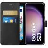 Case - Phonillico - Samsung Galaxy S23 - Black Wallet - Magnetic Flap - Card Storage