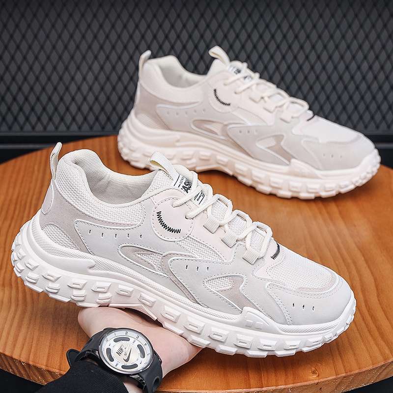 Summer men's shoes breathable sports and leisure shoes men's dad trendy shoes versatile work site labor insurance shoes men