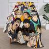 Anime H-Haikyuu Cool Baseball Blanket Plush Nap Sofa rug for Living Room Warm Office Bedroom Birthday Home Travel Kid Gifts