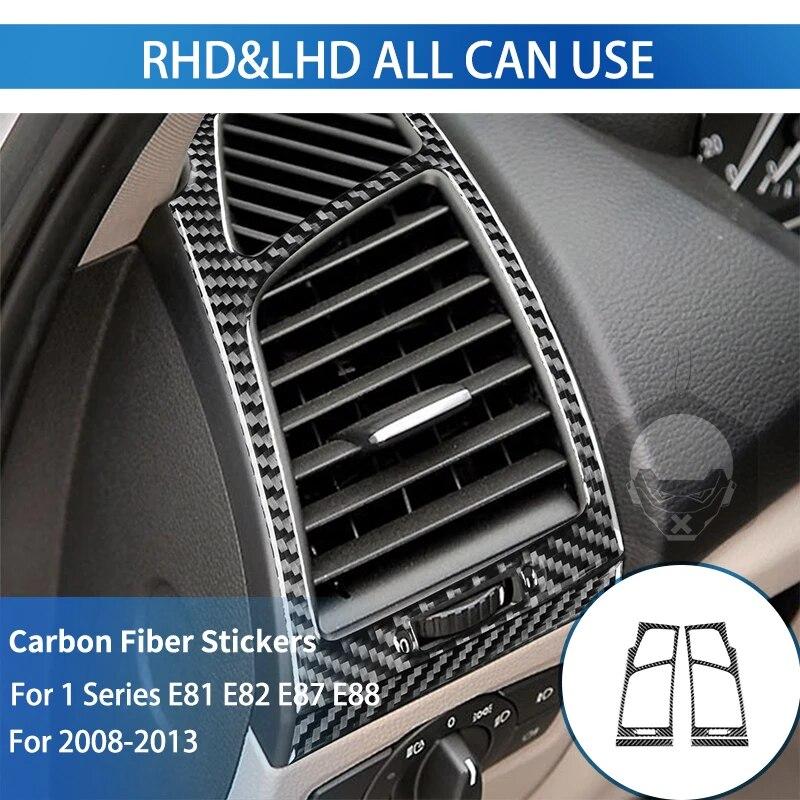 Pentru BMW Seria 1 E81 E82 E87 E88 2008-2013 Trim de schimbător de viteze Autocolant din fibră de carbon Cutie de viteze Interior Carcasa panoului consolă centrală