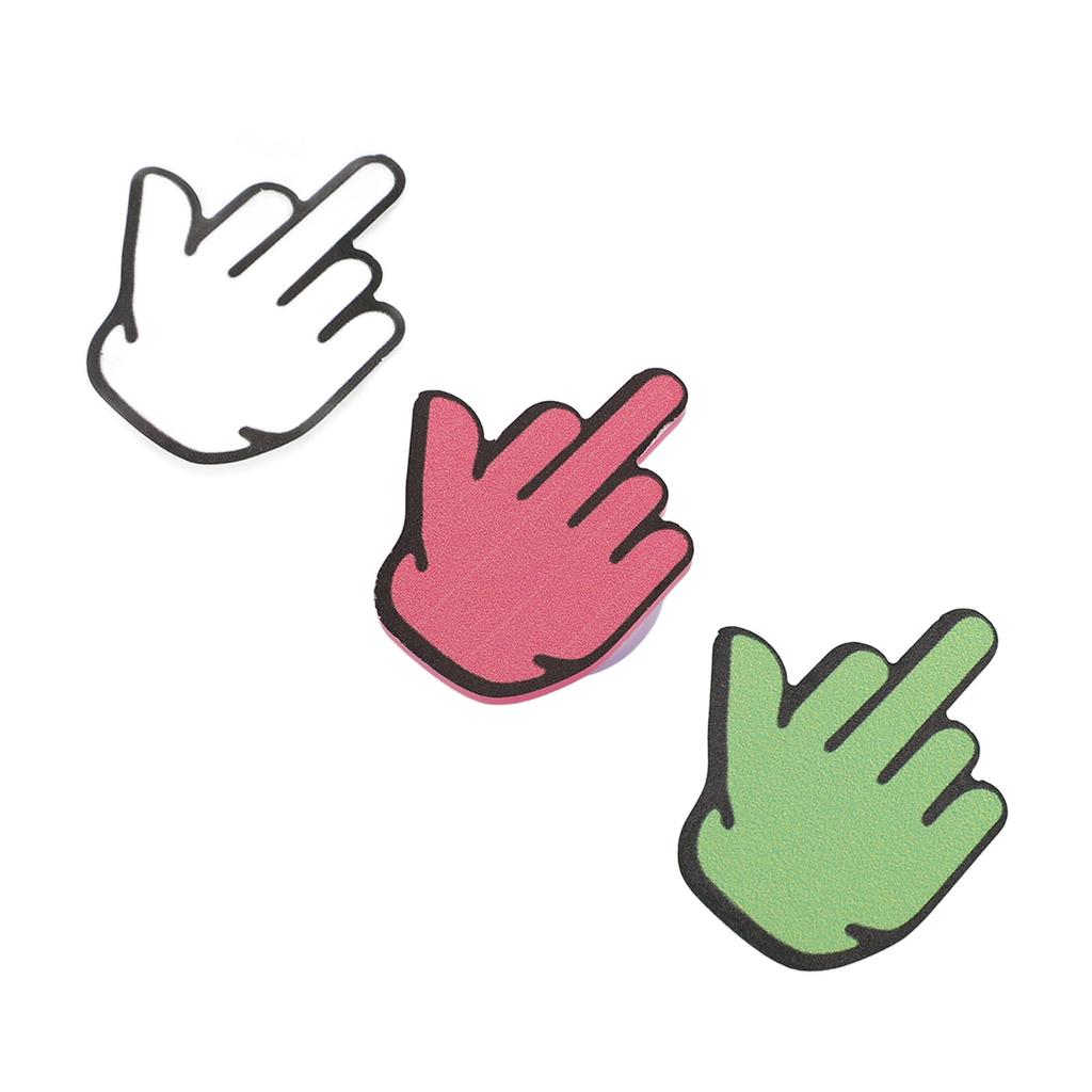 6PCS Suction Cup Middle Finger Sticker Funny Powerful Suction Multipurpose Wear Resistant for Phone 