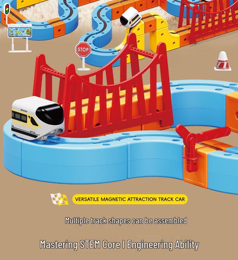 Magic Track Cube: Versatile Magnetic Assembly Toy Car with Free Shipping