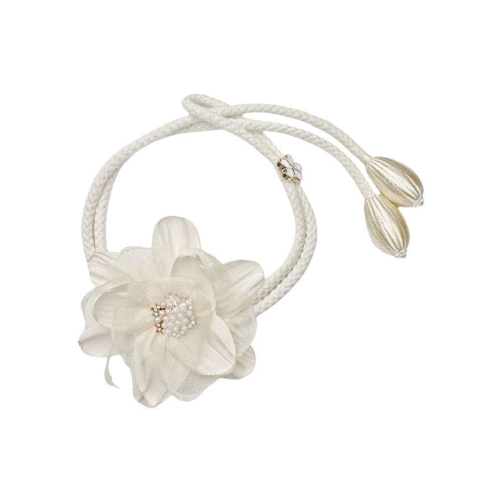 Romantic Flower Window Tiebacks Exquisite Adjustable Curtain Straps Clips Synthetic Fibers Decorative Curtain Tape Dormitory