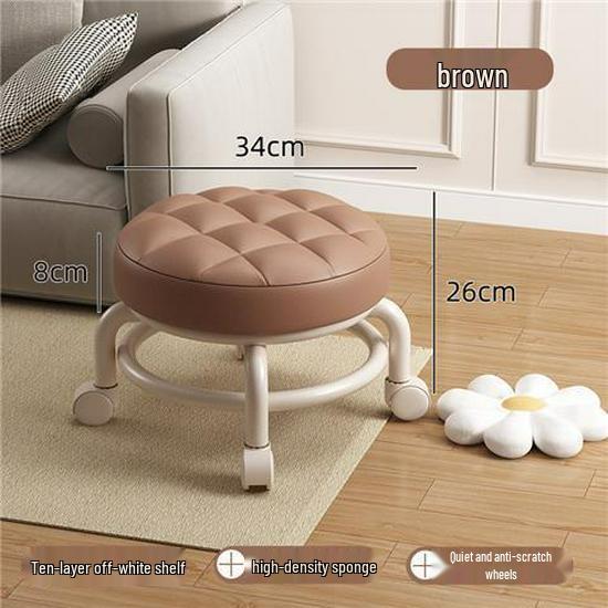 Universal Baby Walker & Multi-Purpose Stool with Soft Seat and Caster Wheels