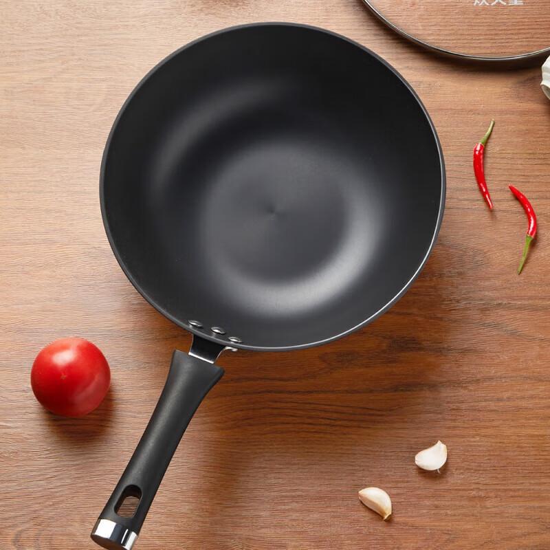 Chuidahuang 30cm Cast Iron Nitride Anti-Rust Wok
