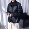 Herren Herbst Slim PU-Leder Motorradjacke mit Revers - Trendy, Gutaussehend, Nischen-Design
