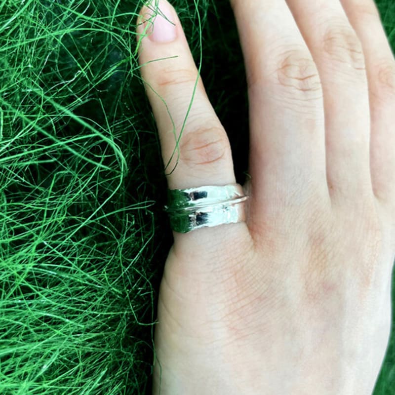 Water. Wet Green Ring