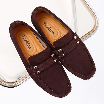 Fashion Stylish Style Man Casual Shoes Comfortable Mens Loafers Fashion Men Suede Leather Shoes Handmade Moccasins Comfy Business Shoes