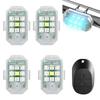 Motorcycle Wireless LED Strobe Light Remote Control Aircraft Light Navigation Warning Light Indicator For Car Bicycle Drone J1M9