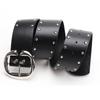 Double Row Rivets Studded Waist Belt PU Leather Waistband Punk Waiststrap Corset Belt for Women Girl Daily Outfit
