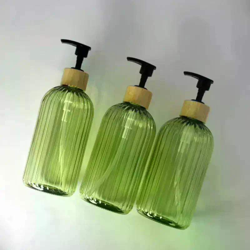 1pcs 500ml Bottle Container Refillable Empty Soap Dispenser With Pump Shampoo Kitchen Bathroom Hands Body Wash Lotion