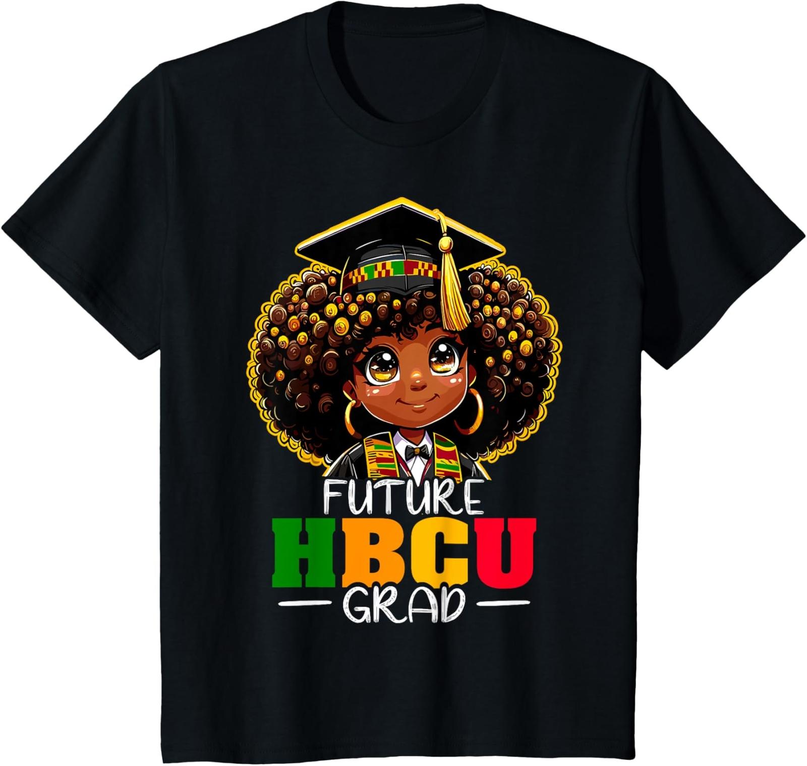 Kids Future Hbcu Grad Afro Black History Month T-Shirt M