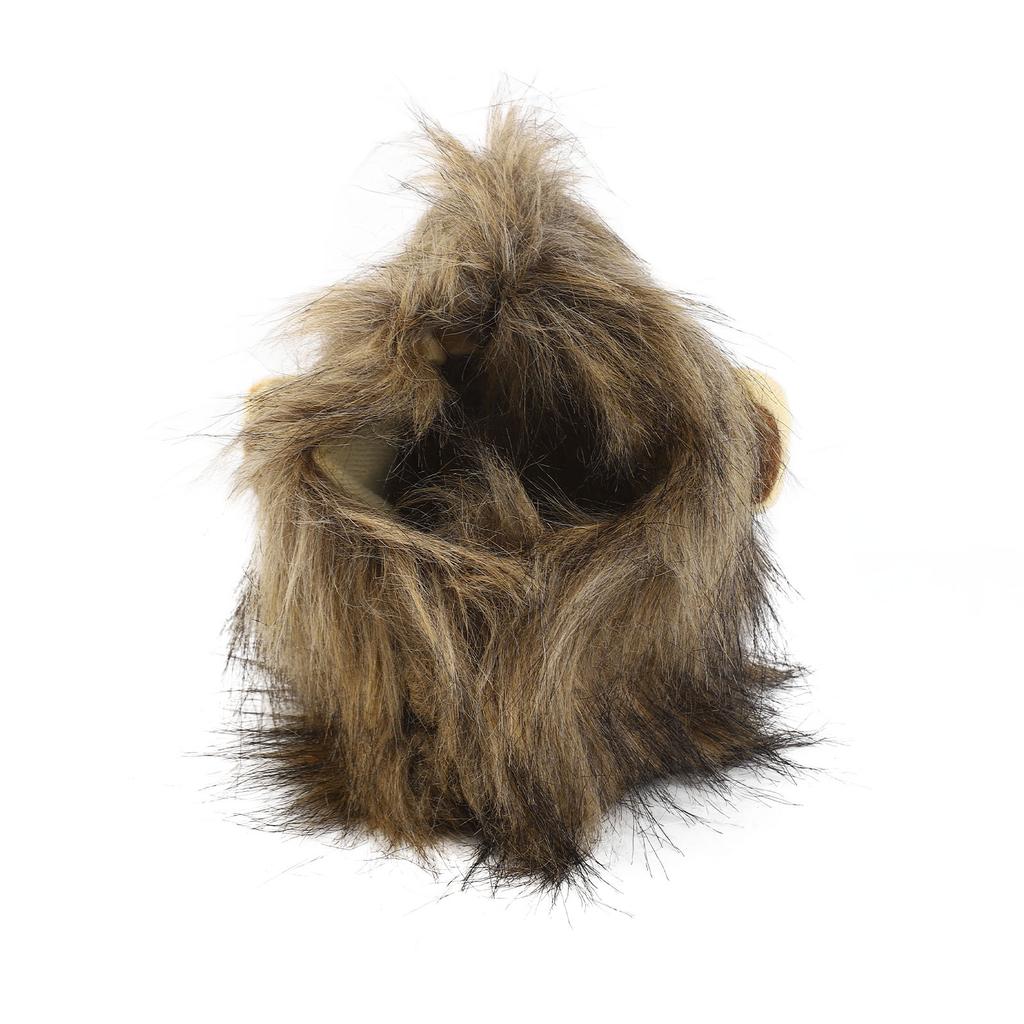 Mane Wig for Cat Strap On Cute Hair Cat Clothes Funny Pet Headwear Furry Costumes for Cats Small Dogs