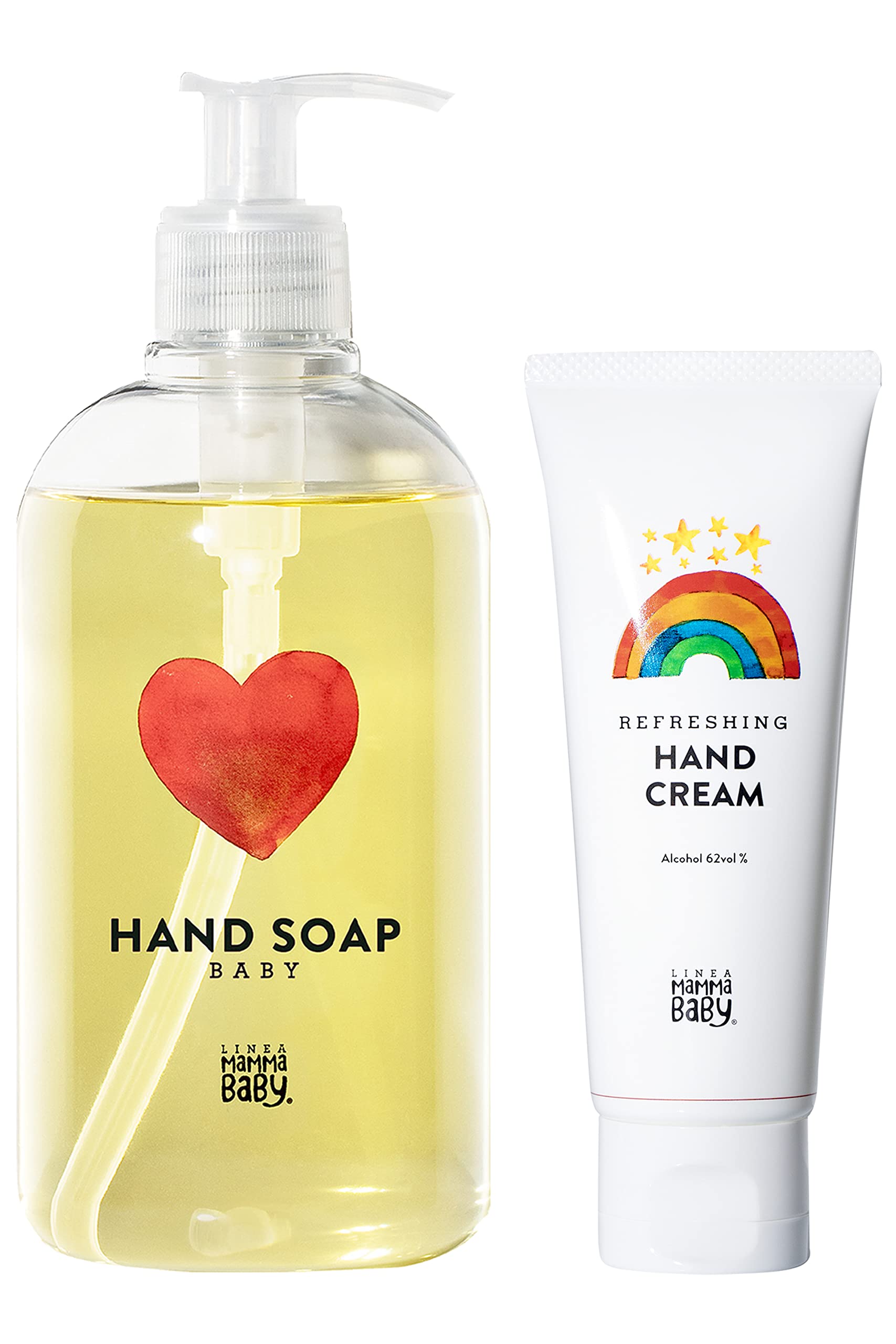 

Mama Baby Освежающий крем для рук x Набор мыла для рук Органический x [На растительной основе Веганский] (65мл 500мл)