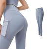 Yodilala Yoga and Fitness Wear with Mesh Side Yoga Super UV Size L Women's Pockets, High-Waisted Pants, Moisture-Wicking, Quick-Drying, Stretch,