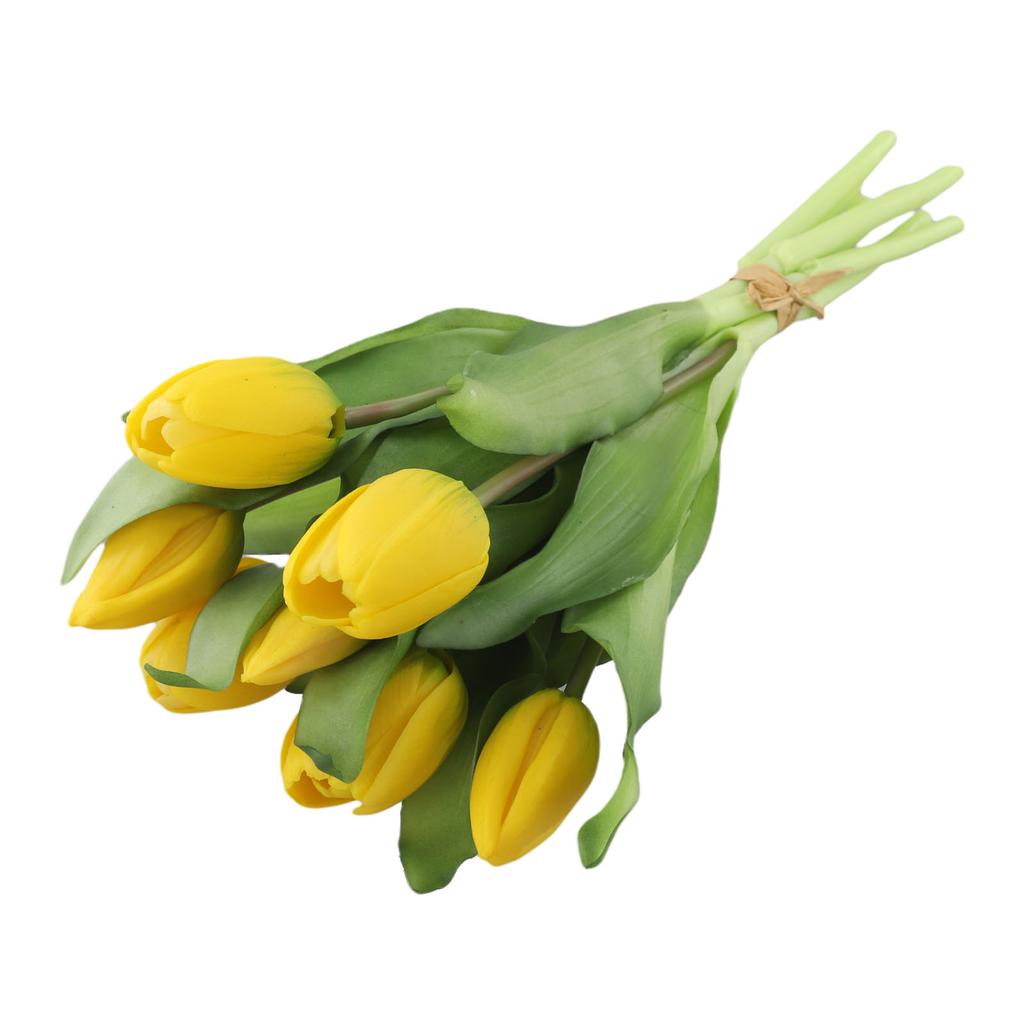 7 Stem Artificial Tulip Bouquet for Wedding Decoration Office and Bedroom Styling Event Setup and Restaurant Use