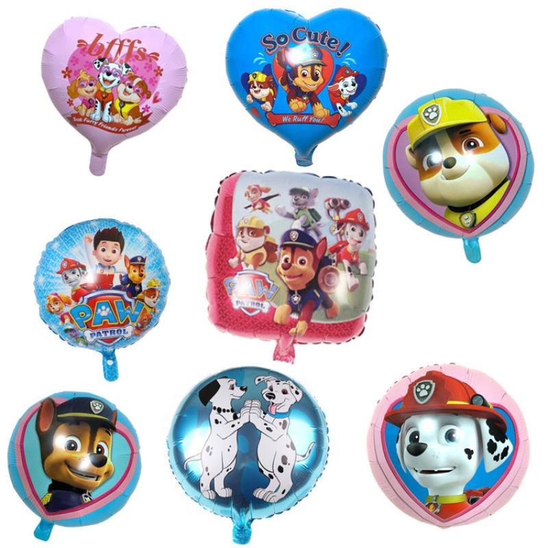18 Inch Paw Patrol Foil Balloons for Birthday Theme Party Decorations Rubble Skye Ryder Paw Patrol