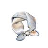 Flower 100% Silk Square Scarf Women Satin Shawl Wrap Hijab Female Hair Band Wrist Luxury Headkerchief Echarpe  Bandana