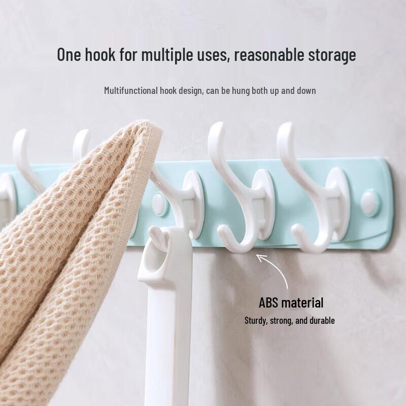 Chahua Plastic Adhesive Multi-Hook Rack