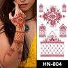 HN Red Lace Henna Tattoo Stickers - European & American Style, Creative & Sexy Temporary Lace Tattoos