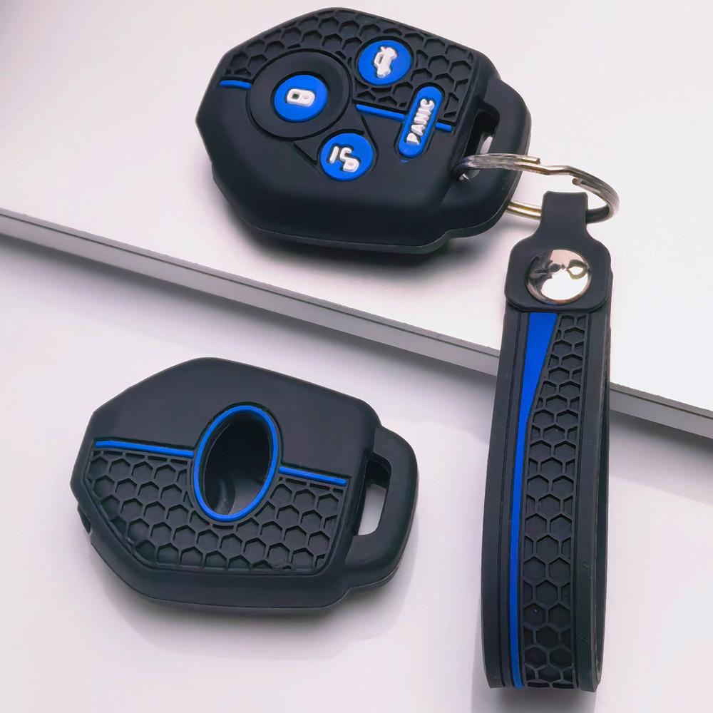 Copri Custodia Chiave per Subaru Forester Impreza WRX STI Legacy Outback BRZ XV Testa Superficie Anti-Graffio Struttura Antiurto Texture Morbida al Tatto