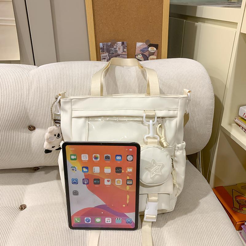 College Style Crossbody Bag Student Shoulder Bag Women's Tote Bag with Coin Purse