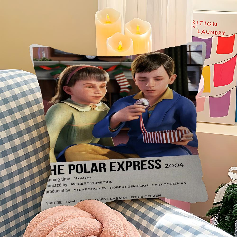 MovieThe Polar Express Decorative Room Aesthetics Pillow Case Home Decor Bedroom Sofa Bed Couch Pillow Cover 45x45