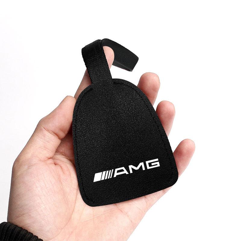 1/2pcs Leather Car Seat Back Hooks Portable Hanging Bag Rack For Mercedes Benz AMG W212 W205 W246 W177 W176 W213 GLC GLE GLS ML Welcome Laser Lamp