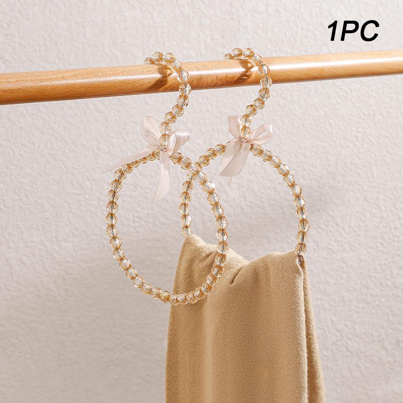 1 шт. жемчужное кольцо для шарфа, аксессуары для гардероба, пластомерные бусины, украшения, пластиковые вешалки, вешалка для шарфа, цветная, 2 стиля