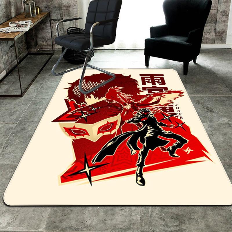 Persona 5 (Variant) Rug Floor Mat for Living Room or Bedroom Soft and Comfortable Carpet a Gift for Birthday and Holiday.