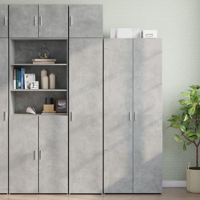 VidaXL Slim Storage Cabinet Concrete Grey 40x42.5x225 Cm, Bathroom Storage Cabinet, Storage Unit of 3281276