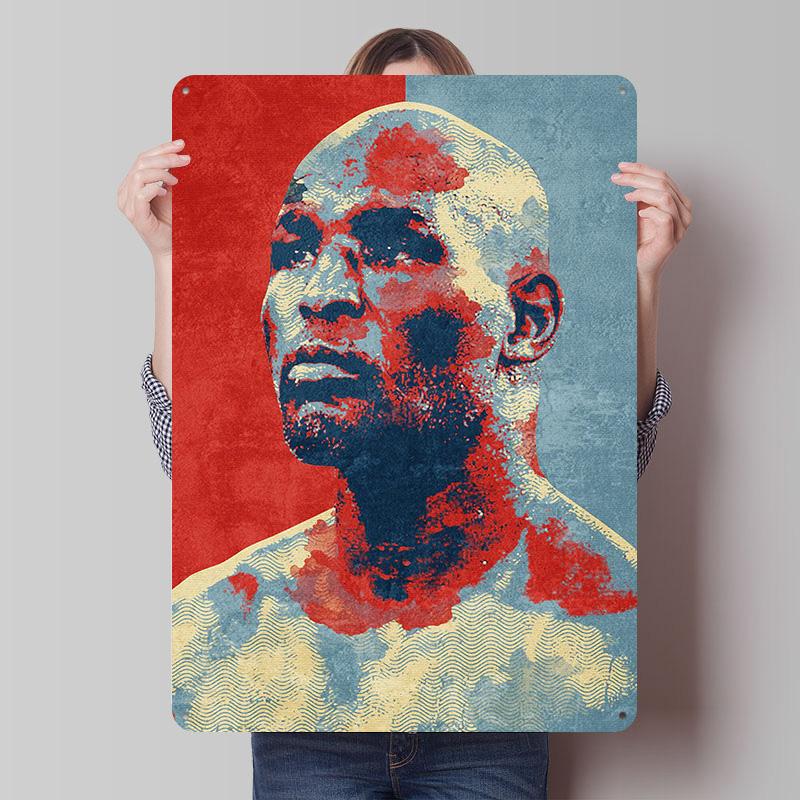 Bernard Hopkins Boxer Metal Posters Custom Vintage Metal Signs Wall Art Tin Plaque for Man Cave Modern Home Decoration Luxury