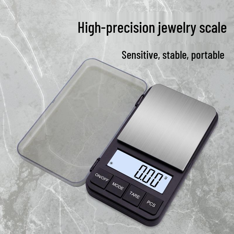 2KG Portable Mini Precision Scale: 0.01g Accuracy for Jewelry, Gold, and Medicinal Materials