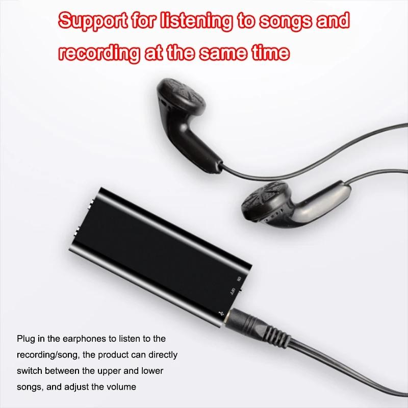 32GB Mini Activated Voice Recorder Espia Digtal Sound Record Voice-controlled 4-64G Dictaphone MP3 Player 6