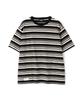 Schott NYC HORIZONTAL STRIPES T-SHIRT / 782-4134014 Men's M 010 Black