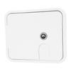 145 X 116mm RV Power Cord Hatch with Stainless Steel Lock and Keys 180 Degree Opening Electrical Access Door for