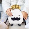 Adorable Detective Egg Plush Toy Cute Cartoon Anime Stuffed Animal For Apartment Dorm