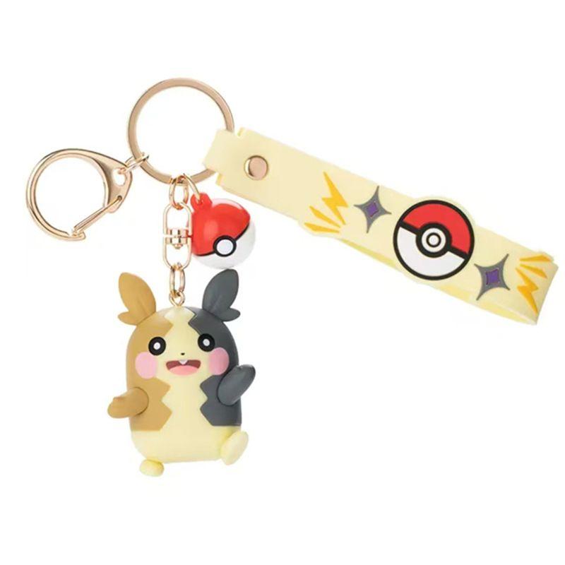 Anime  Cute Keychain Gengar Meowth Cubone Mimikyu Snorlax Action Figures Pendant Bag Charm Orna Gifts ments Collect
