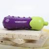 Dog Chewing Toy Bite-resistant Silicone Rubber Sound Toy Dog Speaky Toy Simulated Eggplant Dog Accessories
