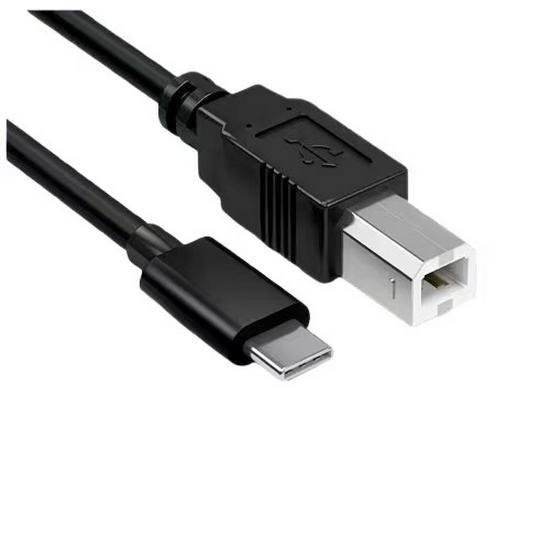 Type-C to Square Port USB 2.0 Printer Cable for High-Speed Mobile Phone and Computer Connections