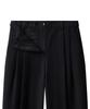 MUSINSA STANDARD WOMAN Women'S Heavyweight Fleece-Lined High-Waisted Wide Hidden Elastic Waist Slacks [Black]