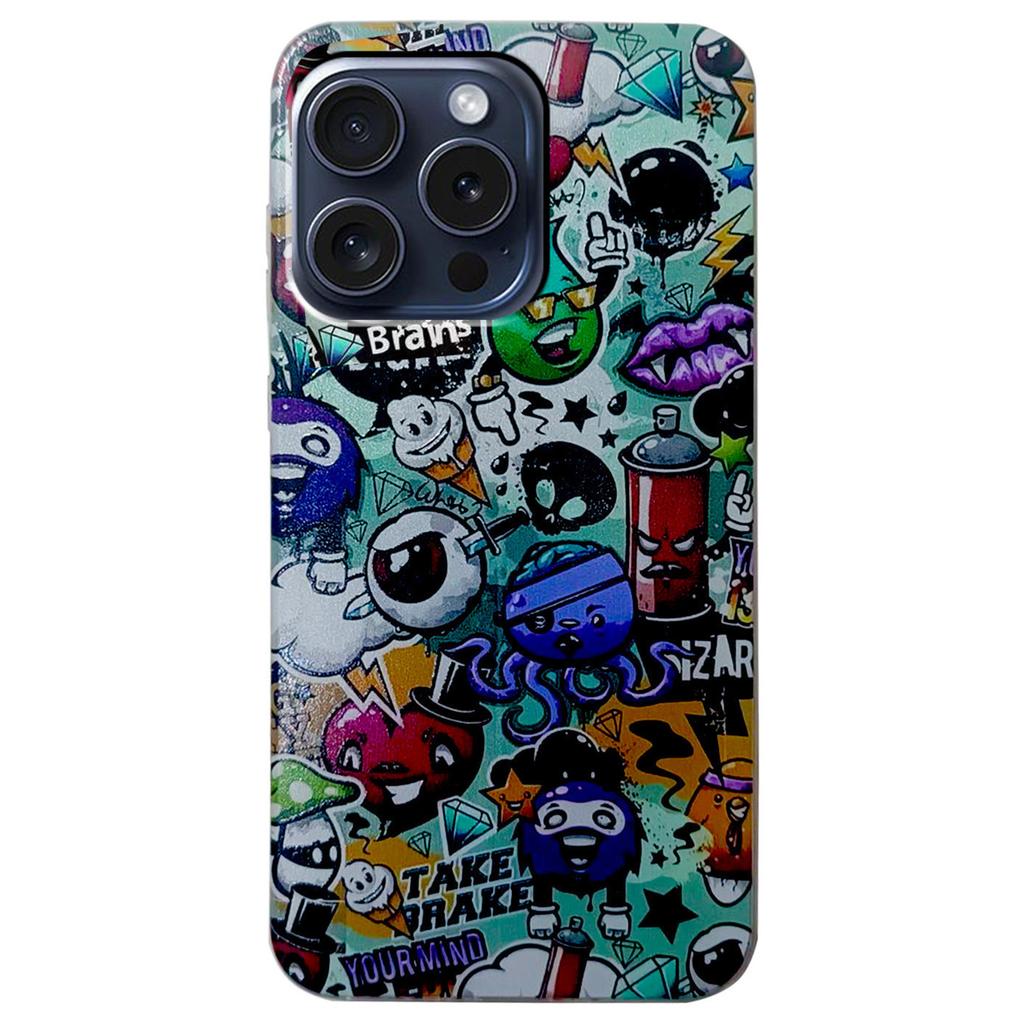 For iPhone 16 Pro Max Case Pattern Printing Cell Phone TPU Back Cover